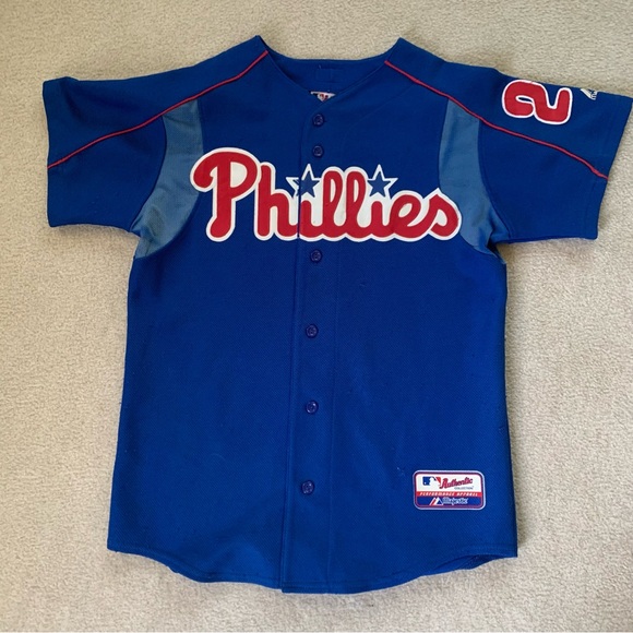 Majestic Blue Phillies Thome Jersey - Picture 1 of 7